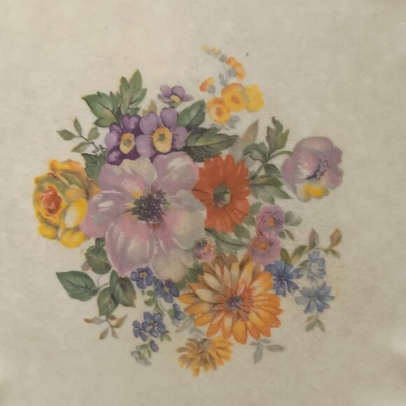 Du Barry Imperial Ware 18K Gold Oval Serving Plate Floral Design Antique - Picture 2 of 4